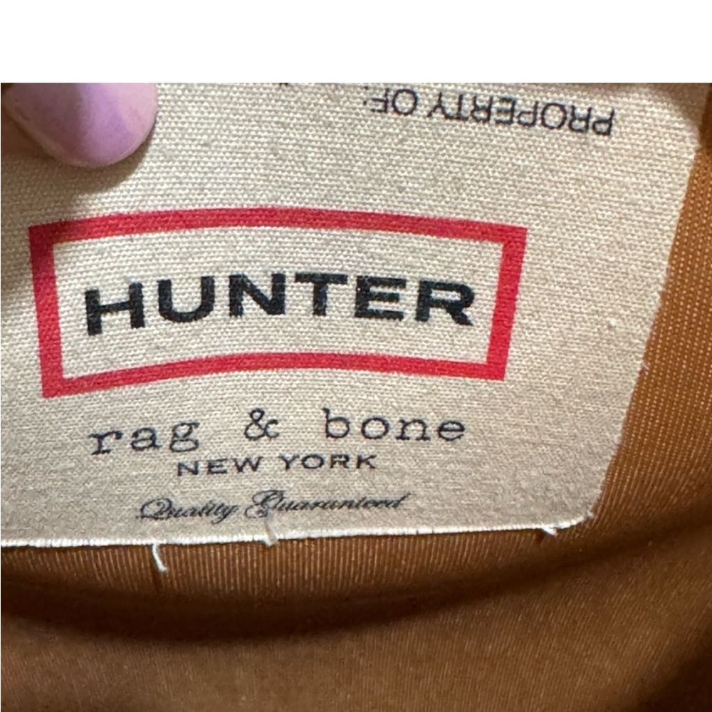 Hunter X Rag & Bone Women's Black Rain Boots Pre Owned, size 40/41 - Picture 9 of 10